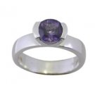 cunning Amethyst 925 Sterling Silver Purple Ring supplies L-1in US 5,6,7,8