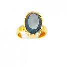 lovely Green onyx Copper Green Ring gemstone L-1in US 5,6,7,8