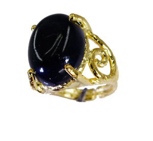 magnetic Black onyx Copper Black Ring wholesale L-1in US 5,6,7,8