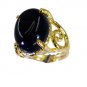magnetic Black onyx Copper Black Ring wholesale L-1in US 5,6,7,8