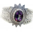 charming Mystic Quartz 925 Sterling Silver Multi Bracelet Natural exporter US
