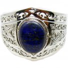 classy Lapis lazuli 925 Sterling Silver Blue Bracelet genuine jewelry US