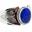 delicate Lapis lazuli 925 Sterling Silver Blue Bracelet genuine gemstones US