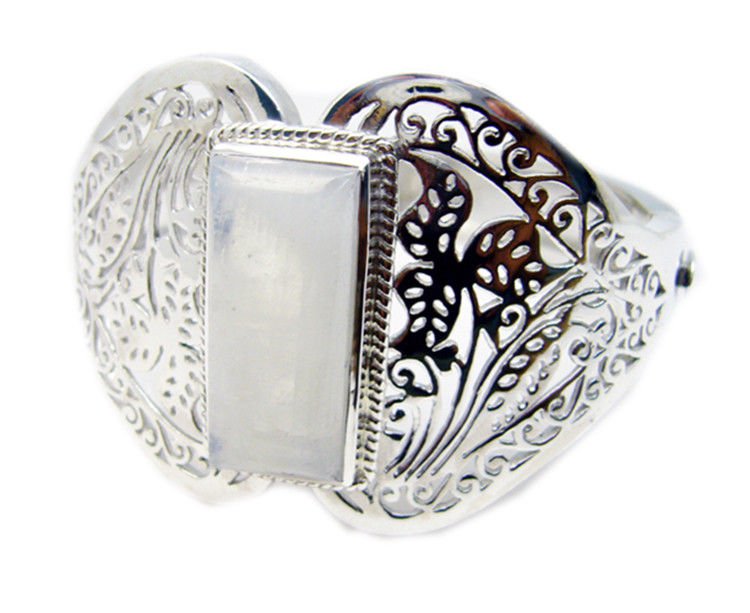 elegant Rainbow moonstone 925 Sterling Silver White Bracelet wholesale US