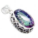 enticing Mystic Quartz 925 Sterling Silver Multi Pendant genuine common US