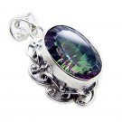 excellent Mystic Quartz 925 Sterling Silver Multi Pendant Natural ordinary US