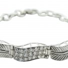 attractive White CZ 925 Sterling Silver White Bracelet genuine supply US