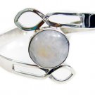 enticing Rainbow moonstone 925 Sterling Silver White Bracelet genuine jaipur US