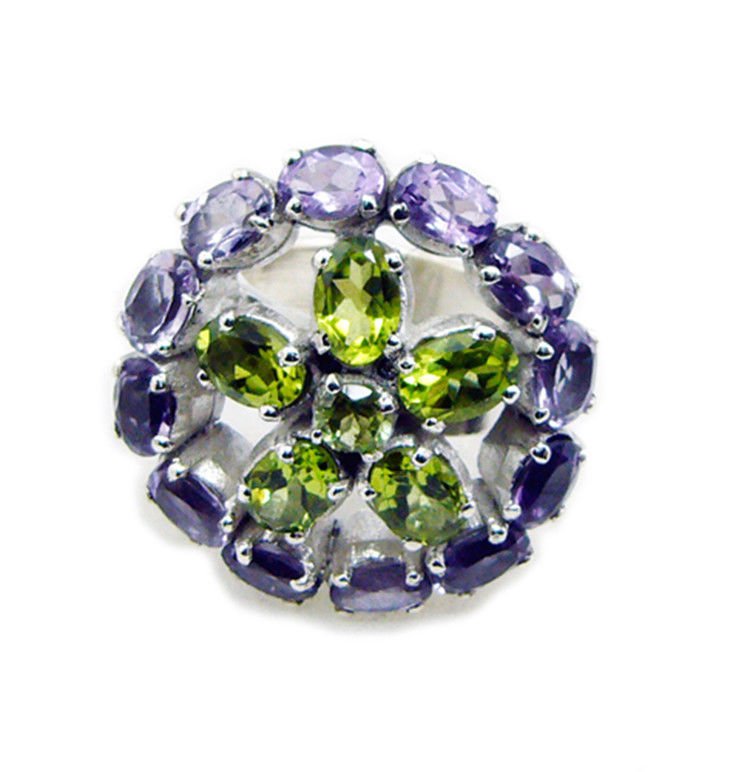 exquisite Multi 925 Sterling Silver Multi Ring genuine jewellery US