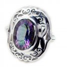 splendiferous Mystic Quartz 925 Sterling Silver Multi Ring Natural gemstone US