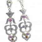 bewitching Tourmaline 925 Sterling Silver Multi Earring Natural jaipur US