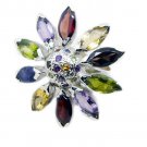 splendid Multi 925 Sterling Silver Multi Ring Natural indian US