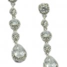 appealing White CZ 925 Sterling Silver White Earring genuine india US