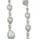 adorable White CZ 925 Sterling Silver White Earring Natural jaipur US