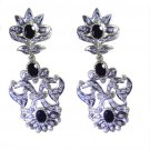 pleasing Black onyx 925 Solid Sterling Silver Black Earring genuine jewellery US