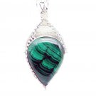 fine Malachite 925 Sterling Silver Multi Pendant Natural usual US