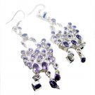 pleasing Amethyst 925 Sterling Silver Purple Earring Natural india US