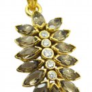 splendid Smoky Quartz Gold Plated Brown Pendant Fashion supplies US