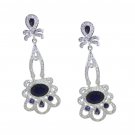 attractive Black onyx 925 Solid Sterling Silver Black Earring genuine india US