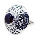 excellent Smoky Quartz 925 Sterling Silver Brown Ring genuine india US