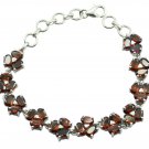 appealing Garnet 925 Sterling Silver Red Bracelet Natural gemstone US