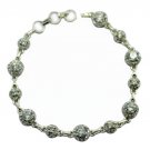 handsome White CZ 925 Sterling Silver White Bracelet genuine Designer US