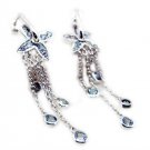 cute Blue Topaz 925 Sterling Silver Blue Earring Natural casually US