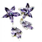 attractive Amethyst 925 Sterling Silver Purple Earring Natural supply US