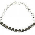 fine Smoky Quartz 925 Sterling Silver Brown Bracelet Natural jewelry US