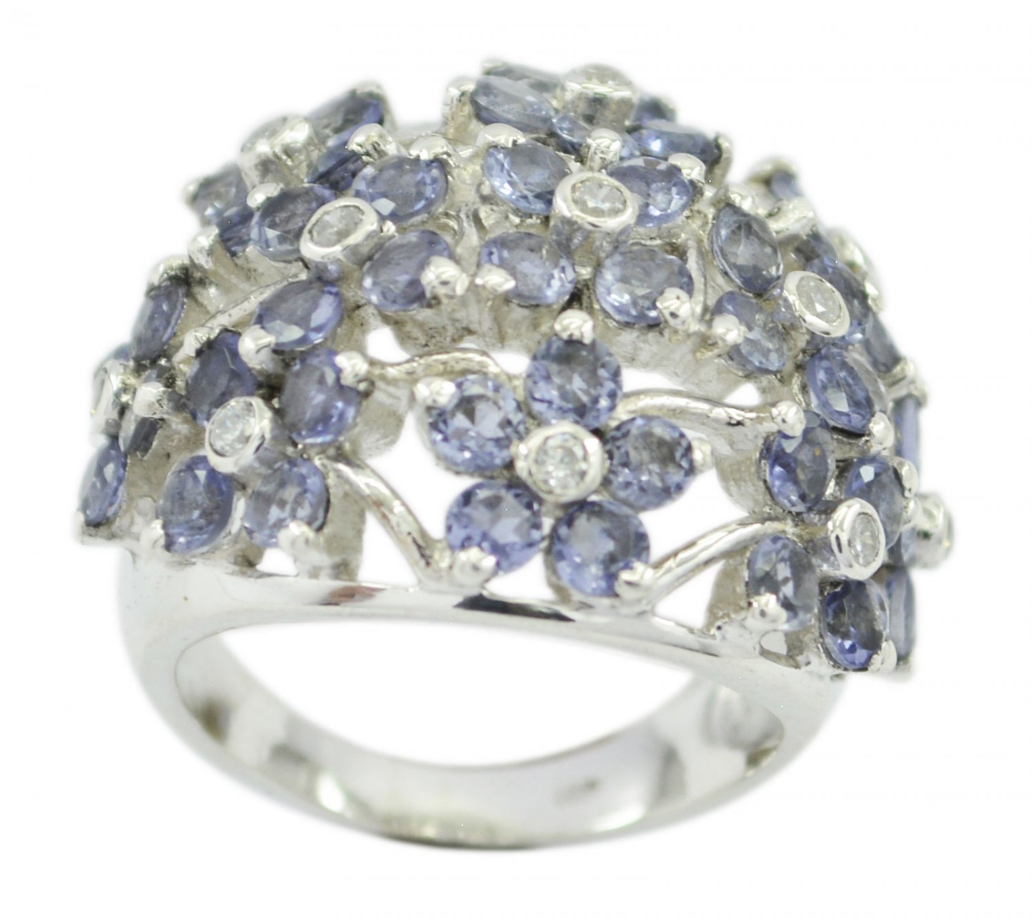 fine Iolite 925 Sterling Silver Blue Ring genuine generally US