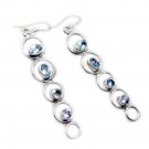 ideal Blue Topaz 925 Sterling Silver Blue Earring Natural supply US