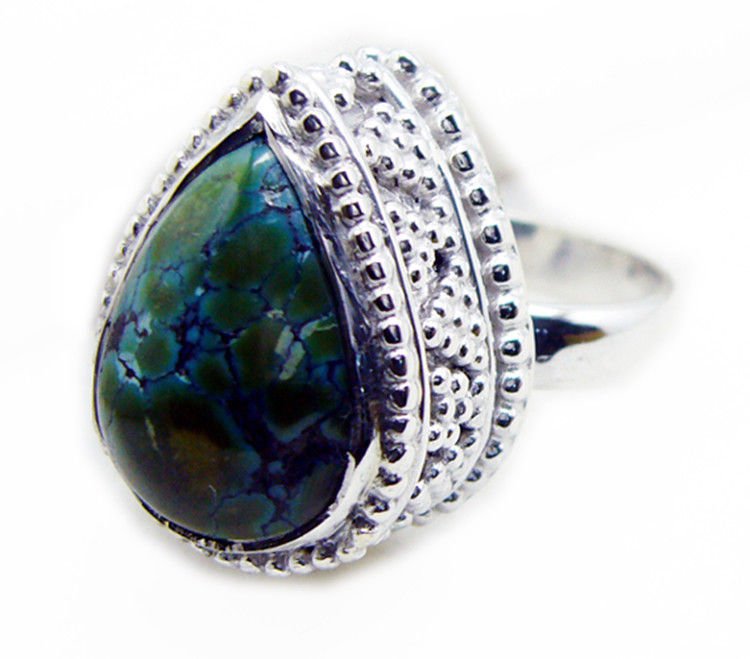 grand Turquoise 925 Sterling Silver Multi Ring genuine usual US
