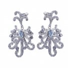 delicate Blue Topaz 925 Sterling Silver Blue Earring genuine generally US