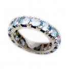 appealing Blue Topaz 925 Sterling Silver Blue Ring Natural wholesales US