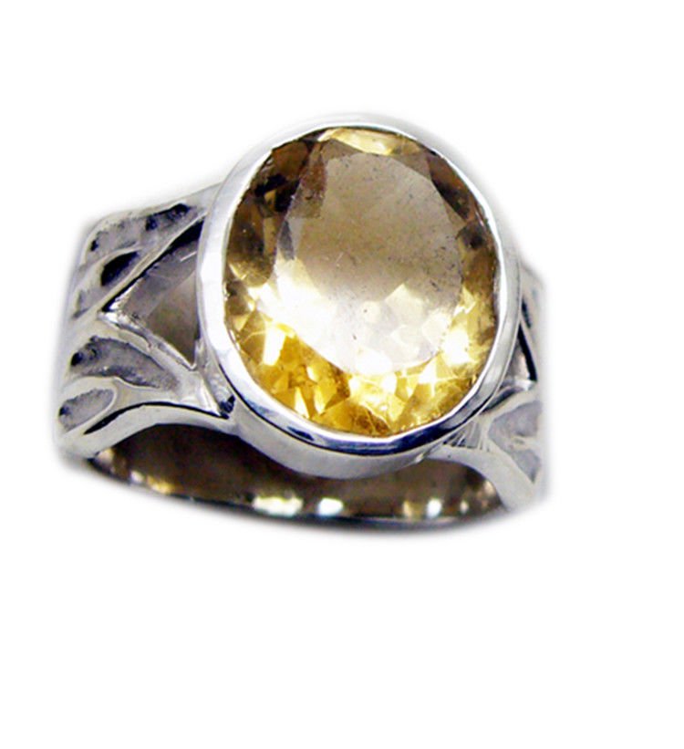 enticing Citrine 925 Sterling Silver Yellow Ring Natural gemstone US
