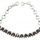 pulchritudinous Garnet 925 Sterling Silver Red Bracelet Natural jewellery US