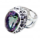 fine-looking Mystic Quartz 925 Sterling Silver Multi Ring genuine wholesale US