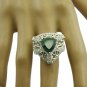 splendid Indian Emerald 925 Sterling Silver Green Ring Natural supply US