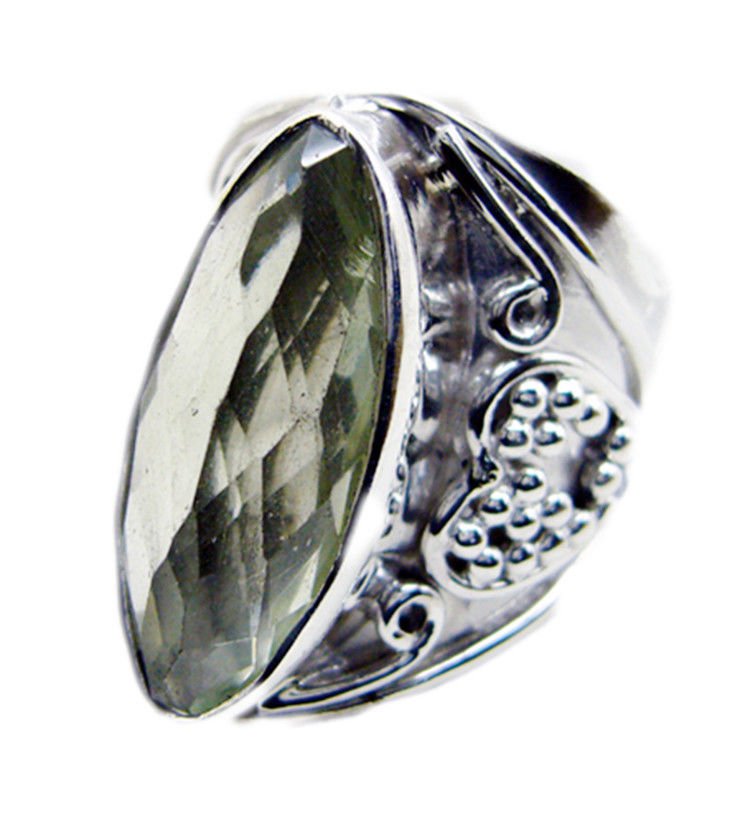 ideal Green Amethyst 925 Sterling Silver Green Ring genuine generally US