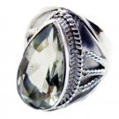 splendiferous Green Amethyst 925 Sterling Silver Green Ring Natural usually US