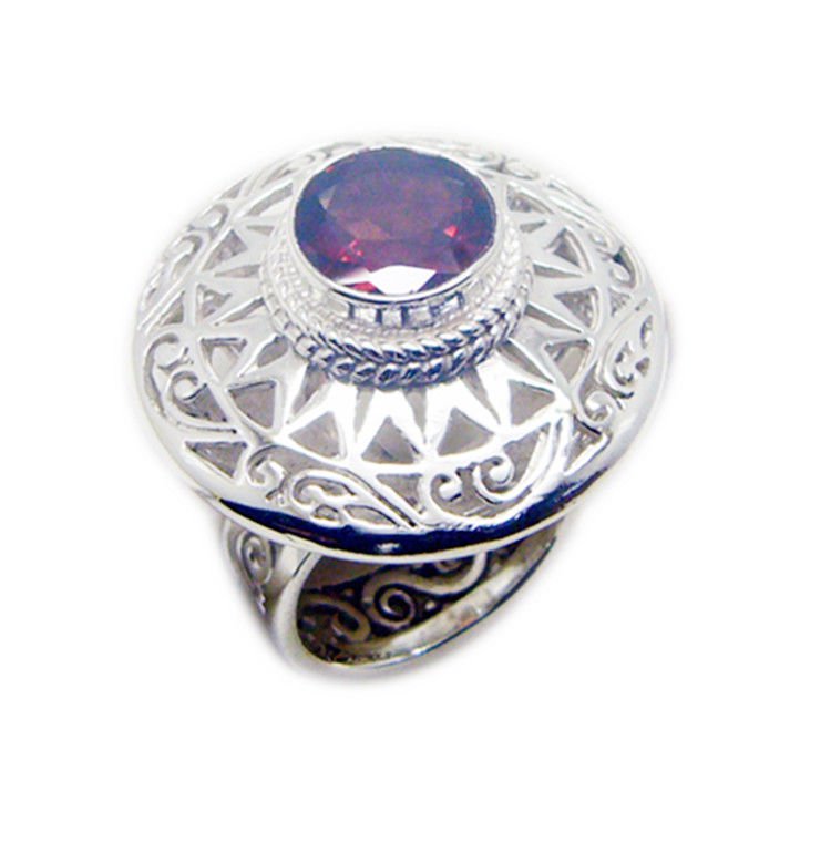 excellent Garnet 925 Sterling Silver Red Ring Natural supplies US