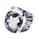 fair Green Amethyst 925 Sterling Silver Green Ring genuine normaly US