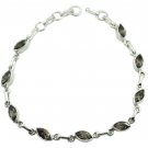 fair Smoky Quartz 925 Sterling Silver Brown Bracelet Natural exporter US