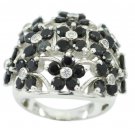 elegant Black Onyx 925 Sterling Silver Black Ring genuine usually US