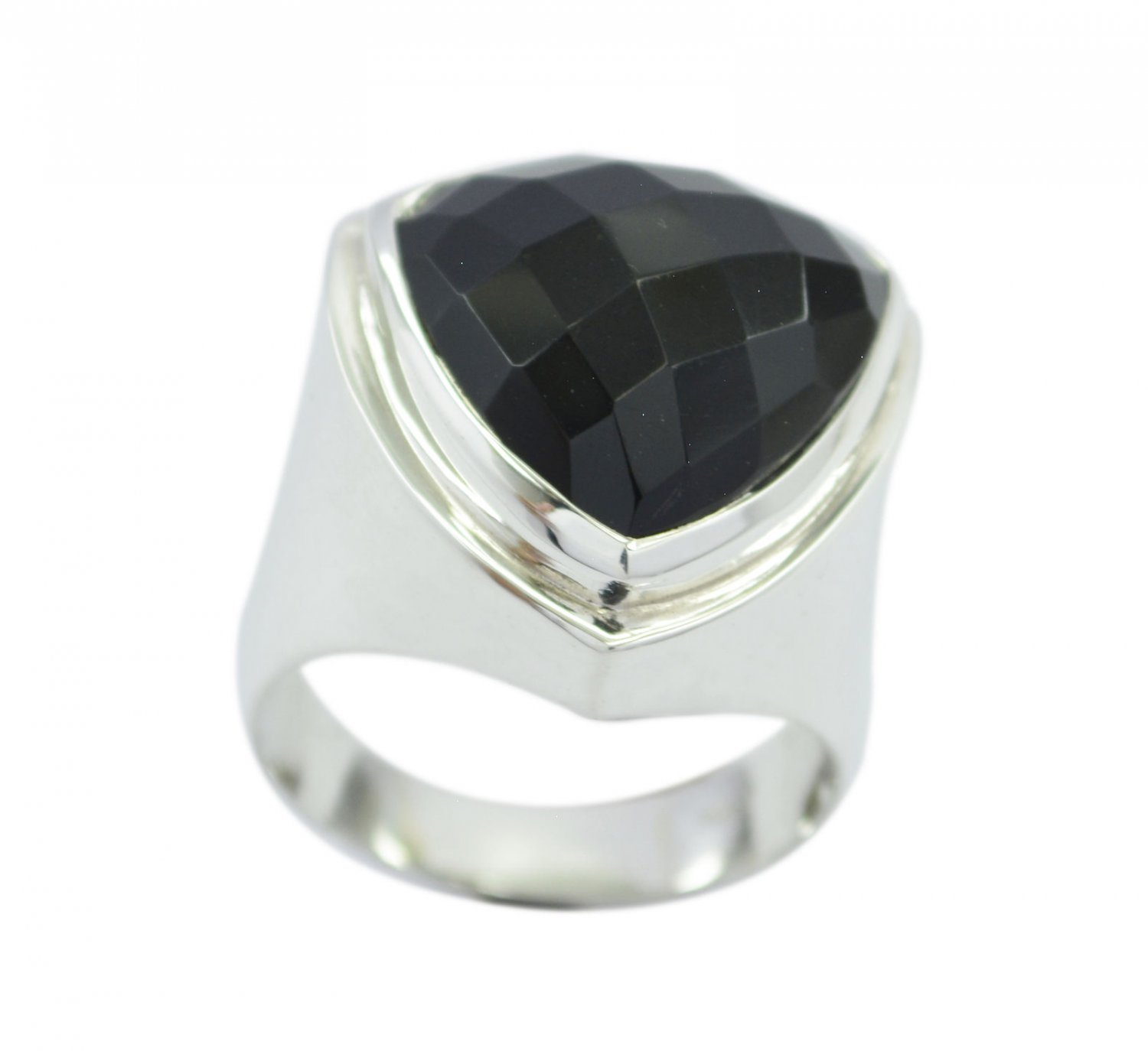 grand Black Onyx 925 Sterling Silver Black Ring Natural general US