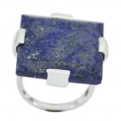 comely Lapis Lazuli 925 Sterling Silver Blue Ring Natural suppiler US