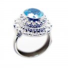 captivating Blue Topaz 925 Sterling Silver Blue Ring Natural handcrafted US
