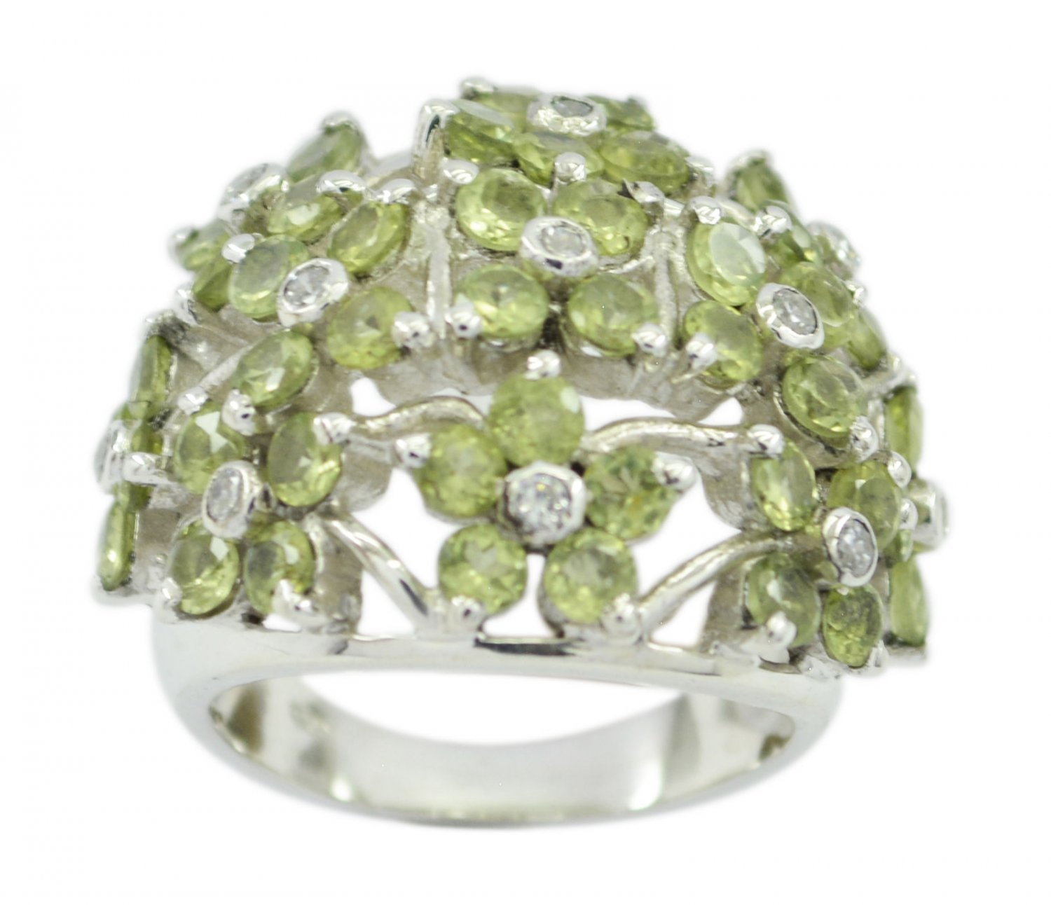 adorable Peridot 925 Sterling Silver Green Ring Natural jewellery US