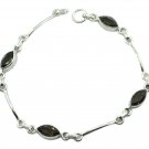 inviting Smoky Quartz 925 Sterling Silver Brown Bracelet genuine Designer US