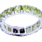 captivating Peridot 925 Sterling Silver Green Ring genuine regular US